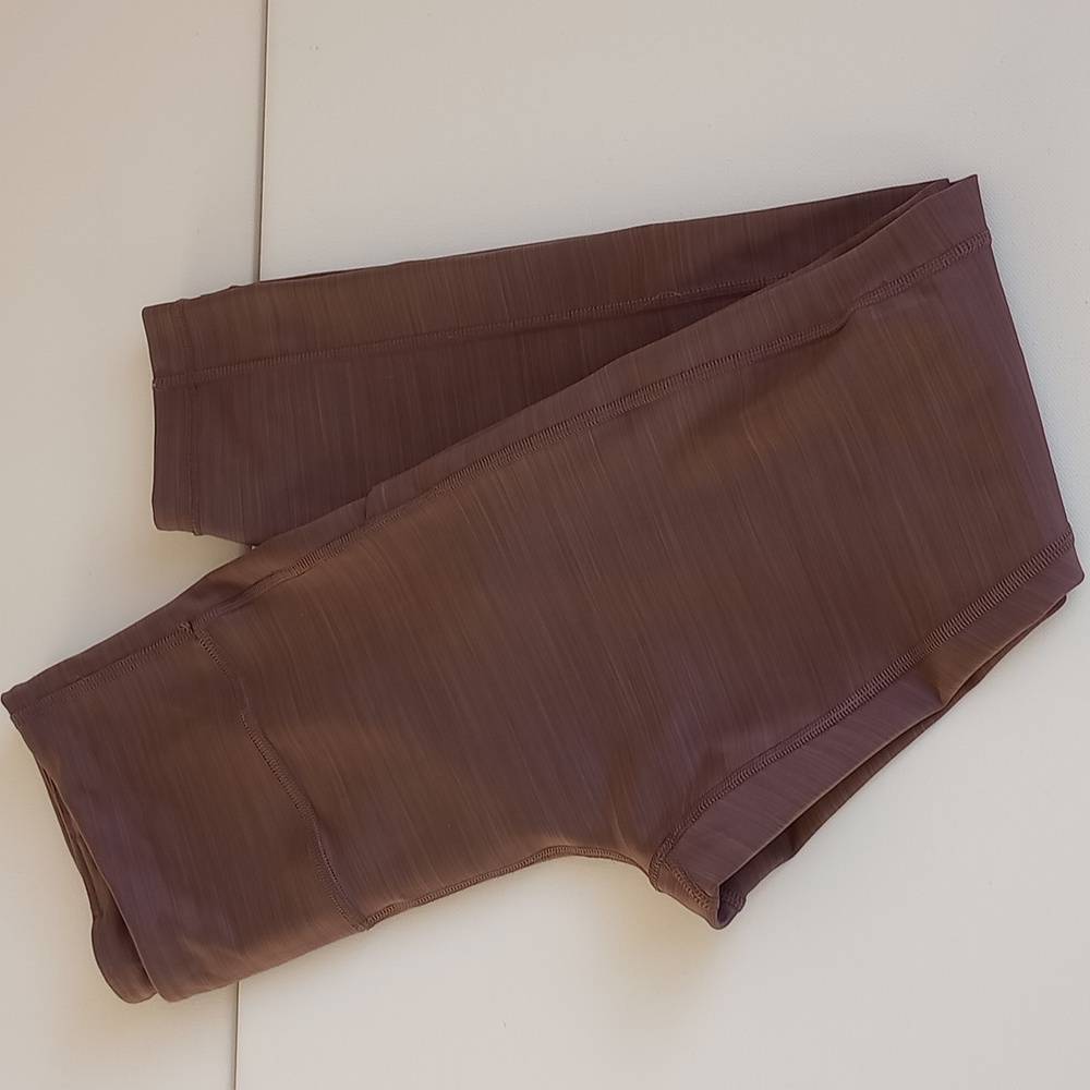 Athleta Ultimate Stash Pocket 7/8 Tight, Small EUC Smoked Almond Brown - Picture 2 of 9